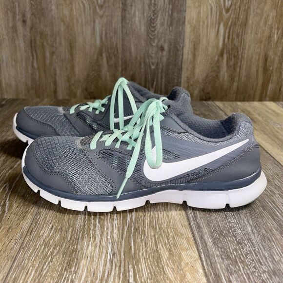 Nike Flex Experience Run 3 Running Shoes Gray Aqua Womens Size 7.5 - 652853-013 - Picture 5 of 11
